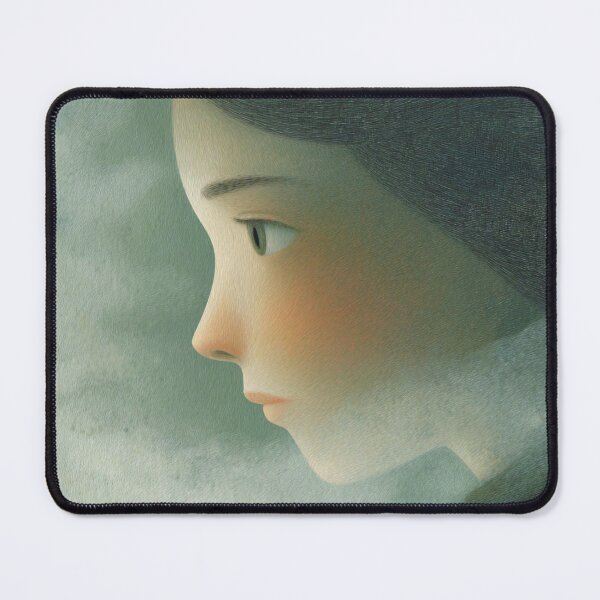 Item preview, Vintage Portrait of Melancholy Woman in Nature designed and sold by SweetLilith.