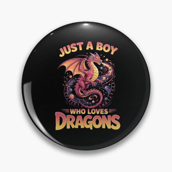Item preview, Just A Boy Who Loves Dragons Fantasy Runic Circle Design designed and sold by Ostericaimusa.