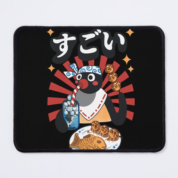 Item preview, Penguin Character Eating Japanese designed and sold by AleshiaGlynn.