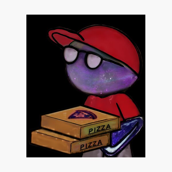 Item preview, Character Wearing Red Cap Holding designed and sold by AleshiaGlynn.