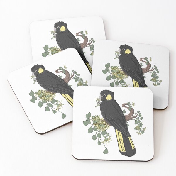 Item preview, Yellow Tailed Black Cockatoo  designed and sold by SnowpeaSoph.