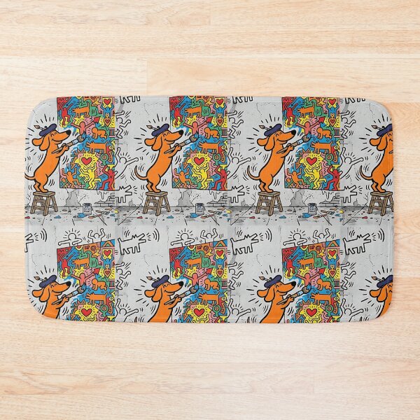 Item preview, Dachshund Mural Artist designed and sold by PictoVibe.