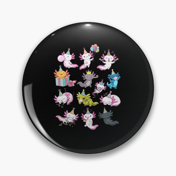 Item preview, Cute Axolotl Birthday Party Characters and Celebration designed and sold by MiALopezArt.