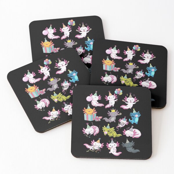 Item preview, Cute Axolotl Birthday Party Characters and Celebration designed and sold by MiALopezArt.