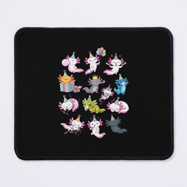 Item preview, Cute Axolotl Birthday Party Characters and Celebration designed and sold by MiALopezArt.