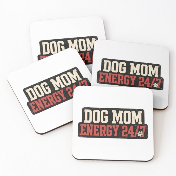 Item preview, Dog Mom Energy 24/7 - Funny Dog Lover Shirt designed and sold by KERK Art and Design.