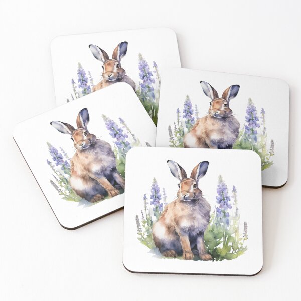 Item preview, Lupine Flower Bunny | Elegant Botanical Floral Art designed and sold by Mandayartstudio.