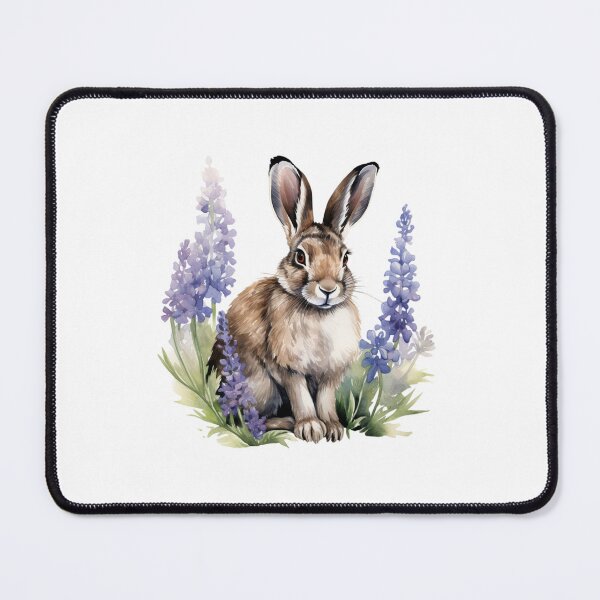 Item preview, Lupine Flower Bunny | Elegant Botanical Floral Art designed and sold by Mandayartstudio.
