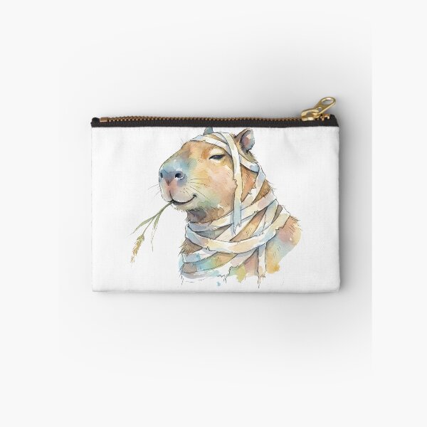 Item preview, Cute Capybara Mummy Peaceful Watercolor Cottagecore Halloween designed and sold by WorldShop17.