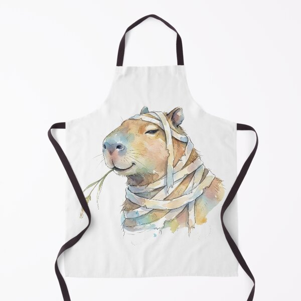 Item preview, Cute Capybara Mummy Peaceful Watercolor Cottagecore Halloween designed and sold by WorldShop17.