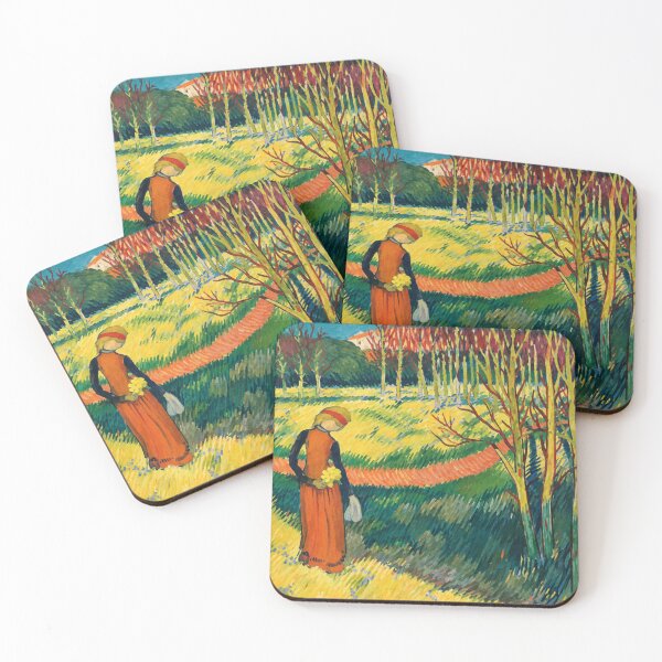 Item preview, Garden Wall Art, Motif Romanesque by Maurice Denis, French Vintage Art Prin designed and sold by RickE.