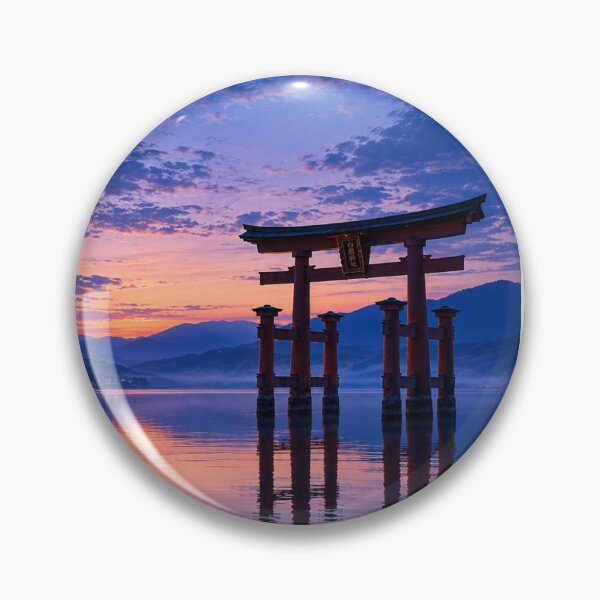 Item preview, Shirahige Shrine Torii at Twilight – Lake Biwa, Japan designed and sold by CHANNELZIPANG.