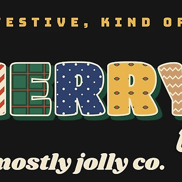 Vorschaubild zum Design Merry Ish Funny Retro Christmas Letters von somebasic