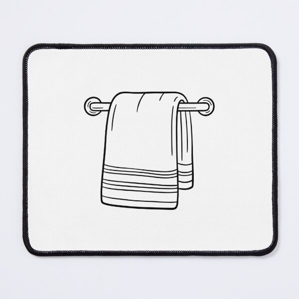 Item preview, An illustration of washcloth on a towel rack with a hand towel designed and sold by rasagamastore.