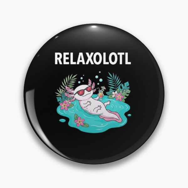 Item preview, Relaxolotl Funny Axolotl Tropical Pool Vacation Design designed and sold by MiALopezArt.