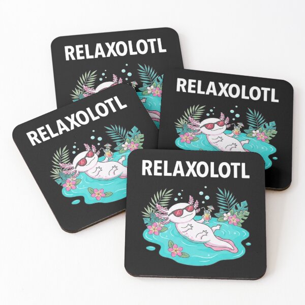 Item preview, Relaxolotl Funny Axolotl Tropical Pool Vacation Design designed and sold by MiALopezArt.