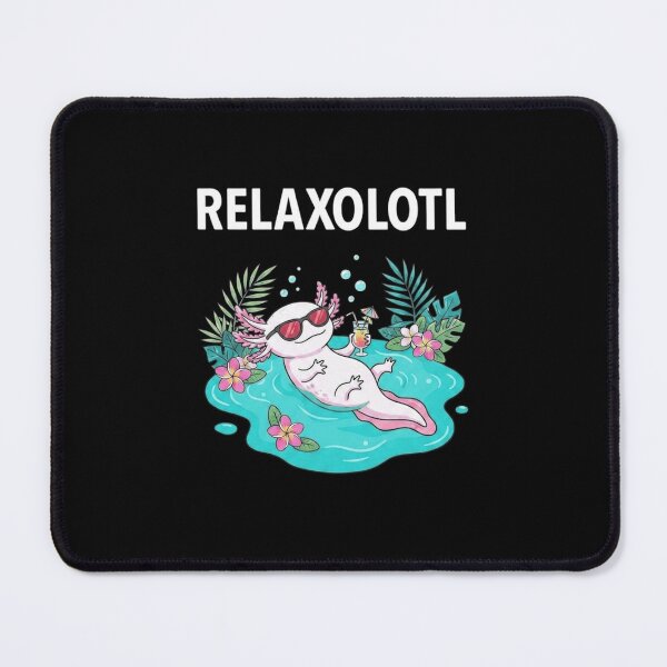 Item preview, Relaxolotl Funny Axolotl Tropical Pool Vacation Design designed and sold by MiALopezArt.