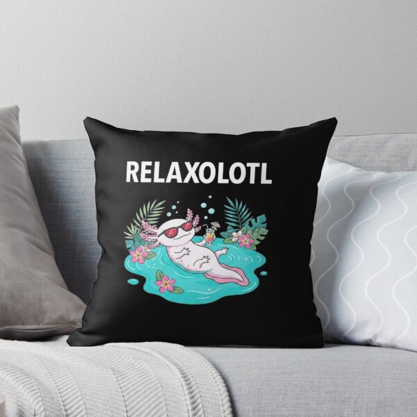 Item preview, Relaxolotl Funny Axolotl Tropical Pool Vacation Design designed and sold by MiALopezArt.