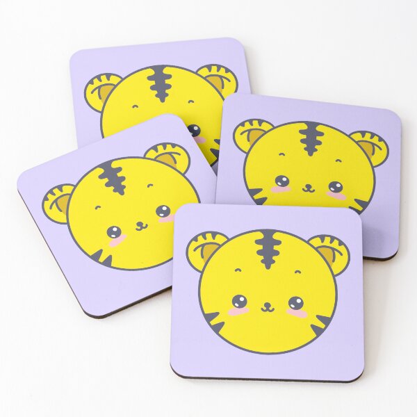 Item preview, Cute Yellow Tiger Face designed and sold by tammist.
