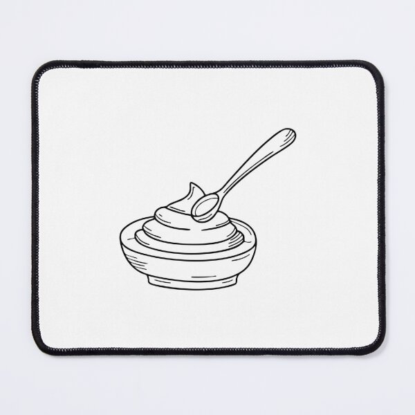 Item preview, An illustration of wasabi on a small dish with a bamboo spoon designed and sold by rasagamastore.