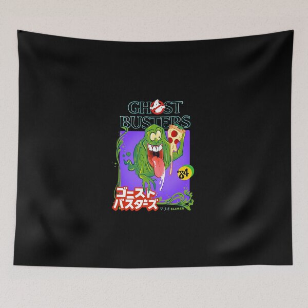 Artikelvorschau, Ghostbusters Slimer isst Pizza Japanische Kunst entworfen und verkauft von Foroirebouti.