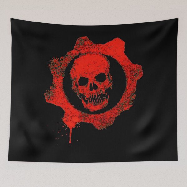 Item preview, Red Skull Gear COG Symbol Dark Gaming  designed and sold by sterfler.
