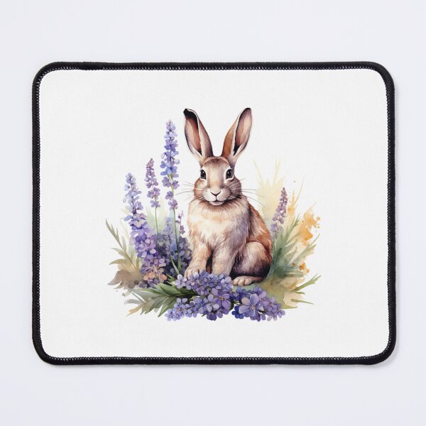 Item preview, Lupine Flower Bunny | Elegant Botanical Floral Art designed and sold by Mandayartstudio.
