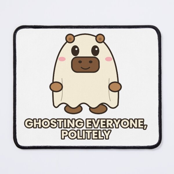 Item preview, Ghosting Everyone Politely Capybara Ghost designed and sold by Rev22.