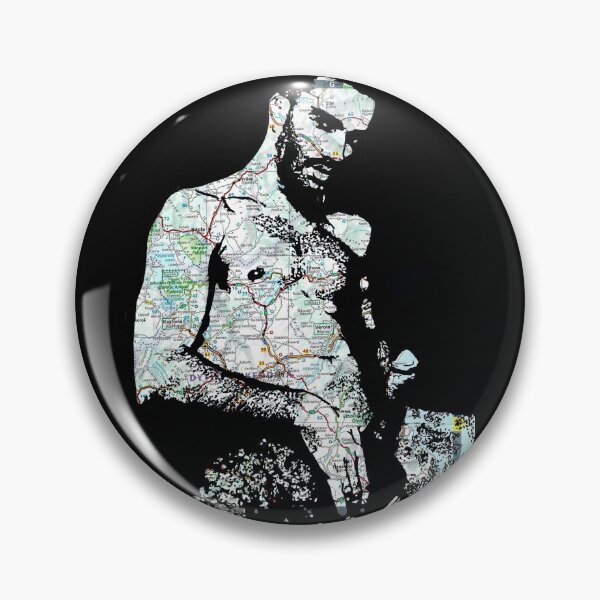 Item preview, Hairy Muscled Gay Arab Holding Dick Map Art By NLMKArtStudio designed and sold by NLMKArtStudio.