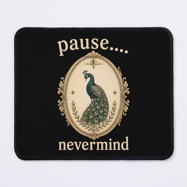 Item preview, pause nevermind peacock card vintage designed and sold by Lockcownmz.