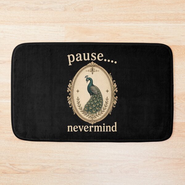 Item preview, pause nevermind peacock card vintage designed and sold by Lockcownmz.