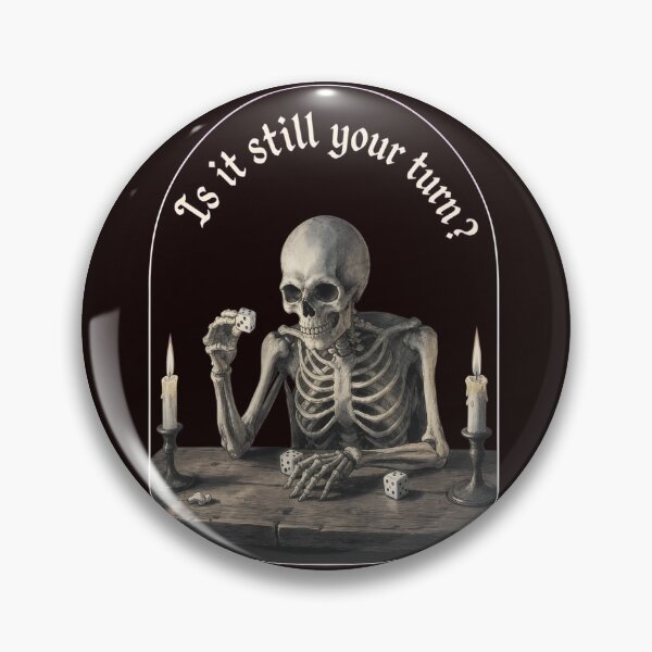 Item preview, Skeleton Dice Game Quote  designed and sold by Patternisyours.
