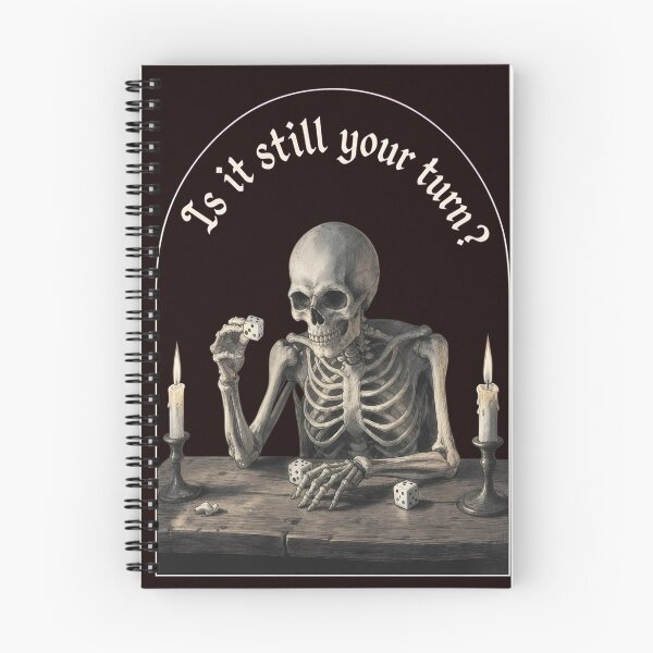 Item preview, Skeleton Dice Game Quote  designed and sold by Patternisyours.