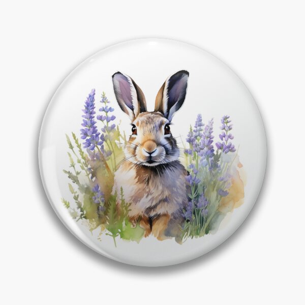 Item preview, Lupine Flower Bunny | Elegant Botanical Floral Art designed and sold by Mandayartstudio.