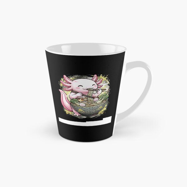 Item preview, Cute Axolotl Eating Ramen Japanese Noodle Bowl Design designed and sold by MiALopezArt.