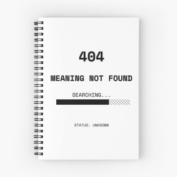 Item preview, 404 Meaning Not Found - Existential Error Loading Screen designed and sold by JEVANStudio.
