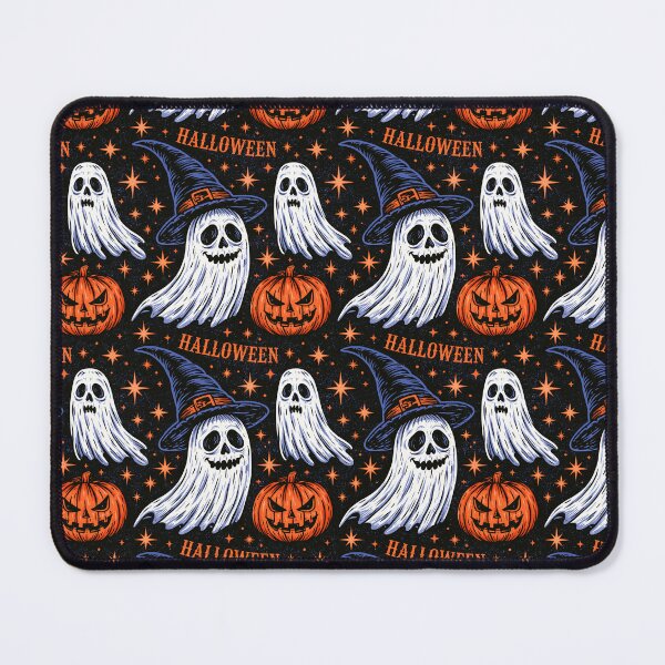 Item preview, Grinning Witch Hat Ghosts Retro Halloween Pattern designed and sold by JTArtRealm.