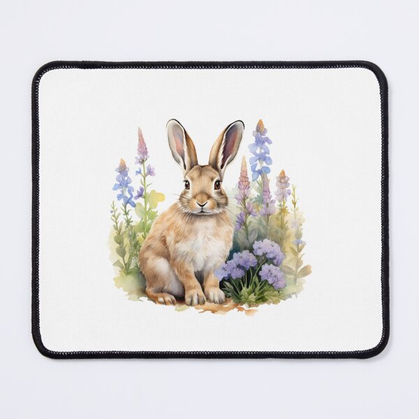 Item preview, Lupine Flower Bunny | Elegant Botanical Floral Art designed and sold by Mandayartstudio.