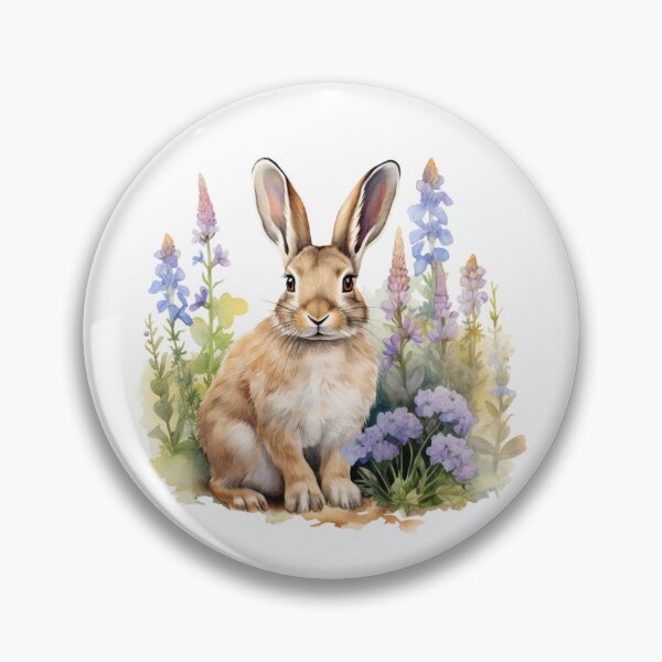 Item preview, Lupine Flower Bunny | Elegant Botanical Floral Art designed and sold by Mandayartstudio.