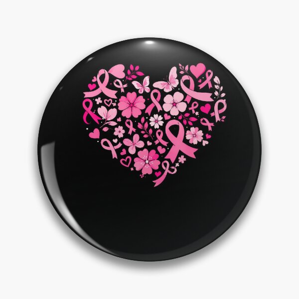 Item preview, Breast Cancer Awareness Heart Pink Ribbon Women Girls designed and sold by Khescoiu.