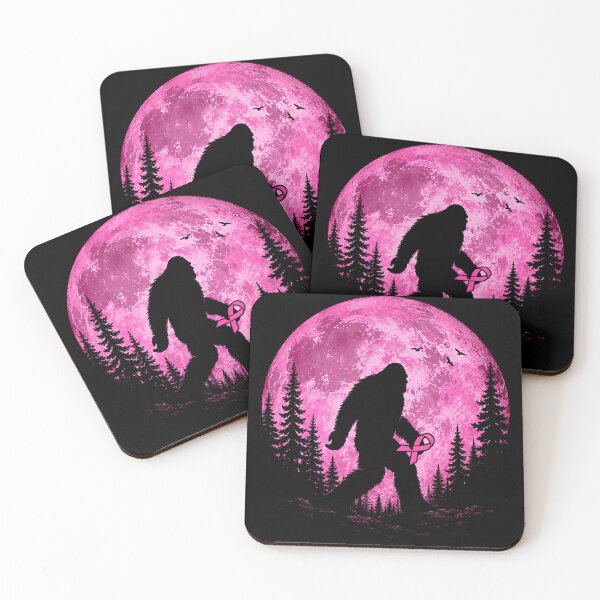 Item preview, Bigfoot Pink Ribbon Breast Cancer Awareness Family designed and sold by LouisaOReilly.