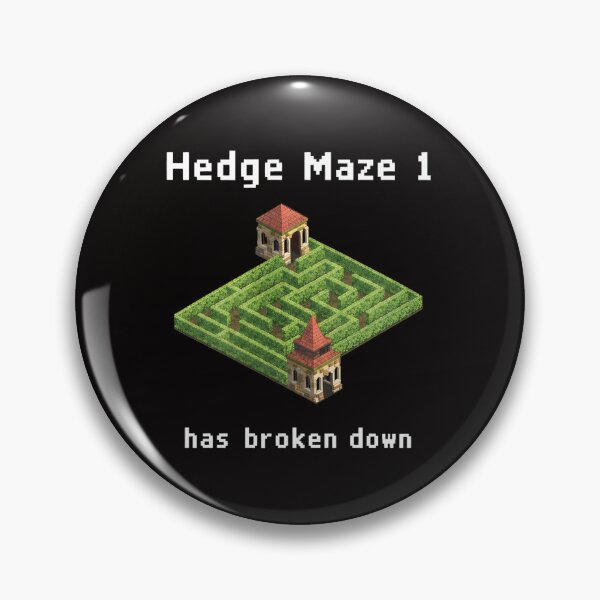 Item preview, Hedge Maze 1 Broken Down Pixel Art Game Retro designed and sold by DonatStudio.