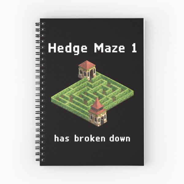 Item preview, Hedge Maze 1 Broken Down Pixel Art Game Retro designed and sold by DonatStudio.