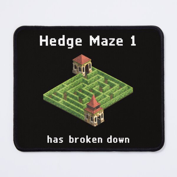 Item preview, Hedge Maze 1 Broken Down Pixel Art Game Retro designed and sold by DonatStudio.