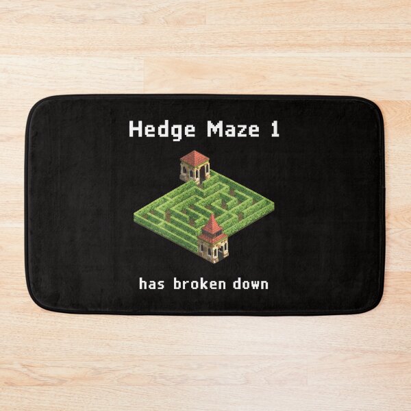 Item preview, Hedge Maze 1 Broken Down Pixel Art Game Retro designed and sold by DonatStudio.
