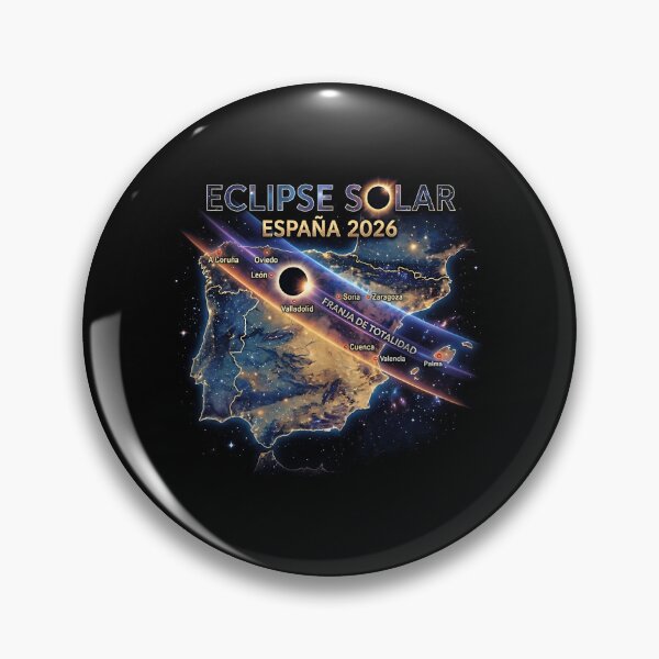 Item preview, Eclipse Solar Total Espaa 2026 Path Of Totality Map designed and sold by CUN0W2297.