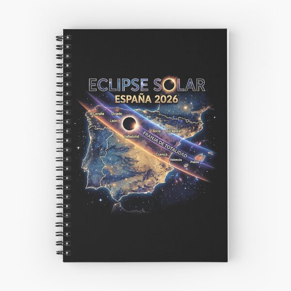 Item preview, Mapa de la trayectoria de la totalidad del eclipse solar total en España 2026 designed and sold by CUN0W2297.