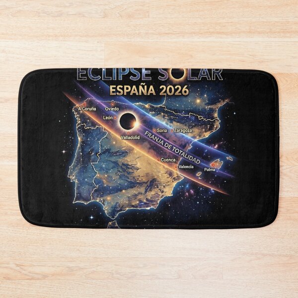 Item preview, Eclipse Solar Total Espaa 2026 Path Of Totality Map designed and sold by CUN0W2297.