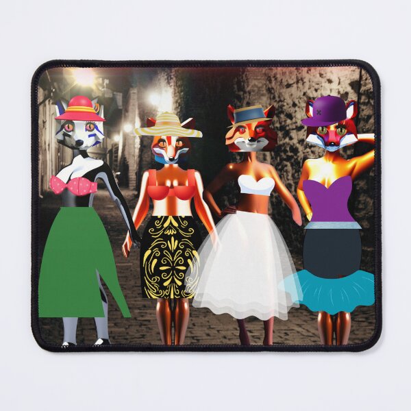 Item preview, Foxy Ladies in Colorful Dresses designed and sold by Robert Lucio.