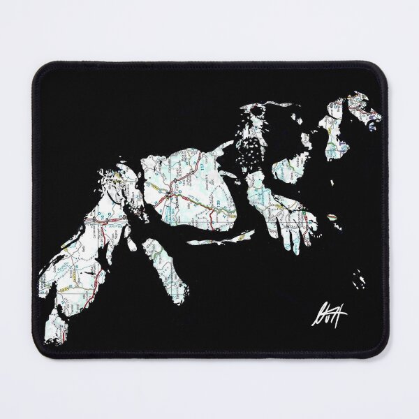 Item preview, Muscled Gay Beared Couple With Tattoos Bum Map Art By NLMKArtStudio designed and sold by NLMKArtStudio.